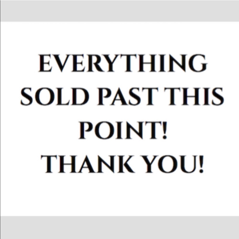 PAST THIS IS SOLD